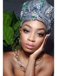 Your Greyness Slip On satin lined headwrap