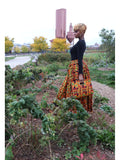 Her Majesty  Kente headwrap, and Maxi Skirt Set (Fall Best Seller) ( REGULAR + PLUS)