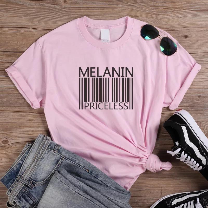 Melanin Priceless Pink T Shirt Glamorous Chicks Headwraps
