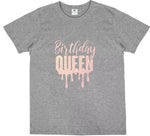 Birthday Queen Grey T-shirt