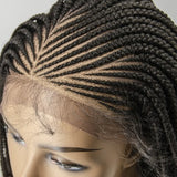 Leona Knotless Hand Braided Lace Wig