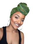 Green with Envy Satin Lined Head Wrap - Limited Edition