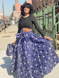 Tina Print Maxi Skirt, Headwrap (no bag) (REGULAR + PLUS)