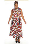 Exie African Print Tunic Top