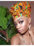 Her Majesty  Kente headwrap, and Maxi Skirt Set (Fall Best Seller) ( REGULAR + PLUS)