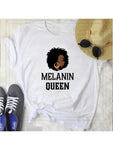 Melanin Queen White T-shirt