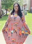 Nosa Afro maxi dress  (no bag) (Fall best seller) (REGULAR + PLUS)