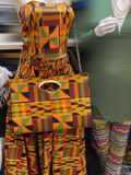 Her Majesty  Kente headwrap, and Maxi Skirt Set (Fall Best Seller) ( REGULAR + PLUS)