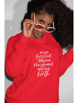 Blessed by God Sweatshirt - Red