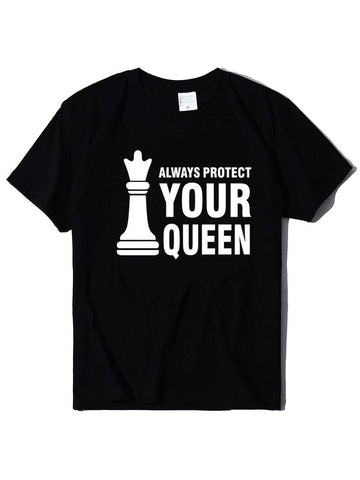 Always Protect Your Queen Black T-shirt