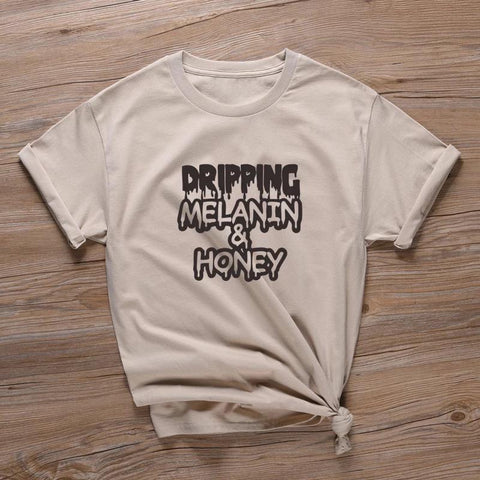 Dripping Melanin & Honey Brown T-shirt