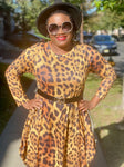 Cheetah Print maxi  dress  (Fall best seller) (REGULAR + PLUS)