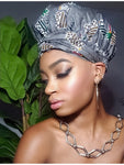 Your Greyness Slip On satin lined headwrap