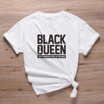 Black Queen White T-shirt