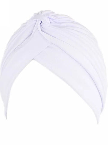 White Pre Tied Headwrap / turban