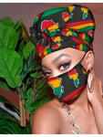 Reggae Slip On satin lined headwrap (No Mask)
