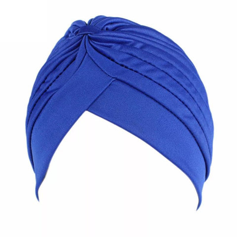 Blue Pre Tied Headwrap / turban