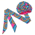 Akwasi Slip On satin lined headwrap and Mask