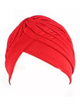 Red Pre Tied Headwrap / turban