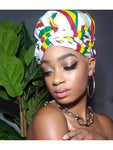 Reggae Slip On satin lined Headwrap and Mask