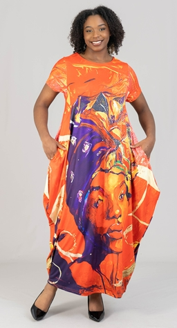 Tima maxi dress  (no bag) (Black History Collection) (REGULAR + PLUS)