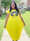JONOXA Afro maxi dress  (no bag) (best seller) (REGULAR + PLUS)