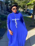 BLUE FAITH MAXI SWEATER DRESS  (no bag) (Fall best seller) ( REGULAR + PLUS)