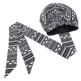 Akwasi Slip On satin lined headwrap and Mask