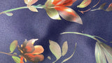 Floral Print Navy Fabric Head wrap (Gele)