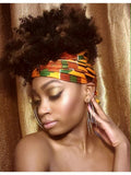Lady Diana print slip on Hair headwrap headband