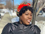 Hannah  Slip On Satin lined headwrap (spring collection)