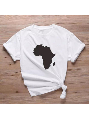 Africa White T-shirt