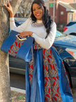 Myra Print Skirt, and Headwrap Set (spring collection) (REGULAR + PLUS)