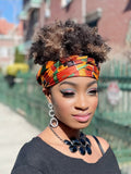 Lady Diana print slip on Hair headwrap headband