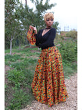 Her Majesty  Kente headwrap, and Maxi Skirt Set (Fall Best Seller) ( REGULAR + PLUS)