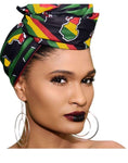 Ice Green & Gold  Headwrap