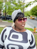 Karlie Grey Pre Tied Headwrap / turban