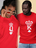 King  valentines Sweatshirt - (Husband)