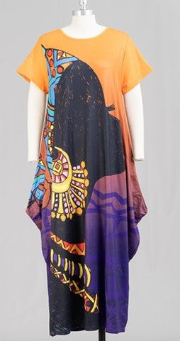 Obina  maxi dress  (no bag) (Black History Collection ) (REGULAR + PLUS)