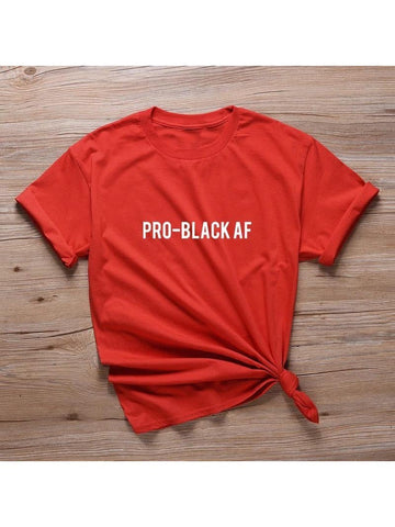 Pro-Black AF Red T-shirt