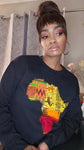 Smokey Unisex African map sweatshirts
