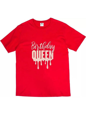 Birthday Queen Red T-shirt