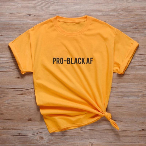 Pro-Black AF Yellow T-shirt