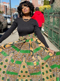 Jayni Print Maxi Skirt, Headwrap & Bag Set (Best Seller)