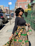Jayni Print Maxi Skirt, Headwrap & Bag Set (Best Seller)