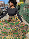 Jayni Print Maxi Skirt, Headwrap & Bag Set (Best Seller)